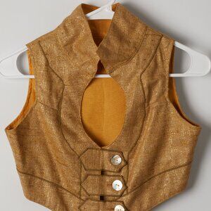 Unique Linen Handmade Vest S